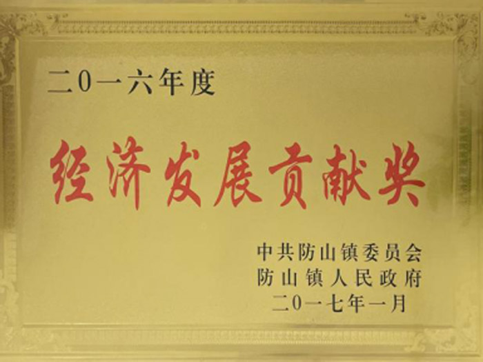 经济发展贡献奖